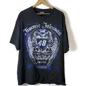 NASCAR Mens Black Jimmie Johnson Short Sleeve T Shirt Size XL Hendrick Motors